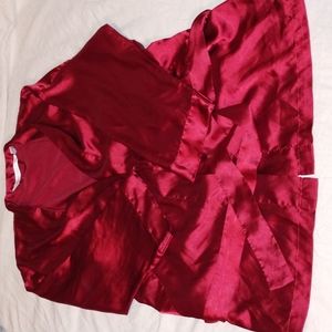 Victoria's Secret Silky Maroon Robe One Size